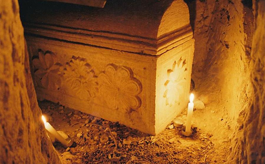 The second ossuary, found in 1982 in a concealed niche below the inscription