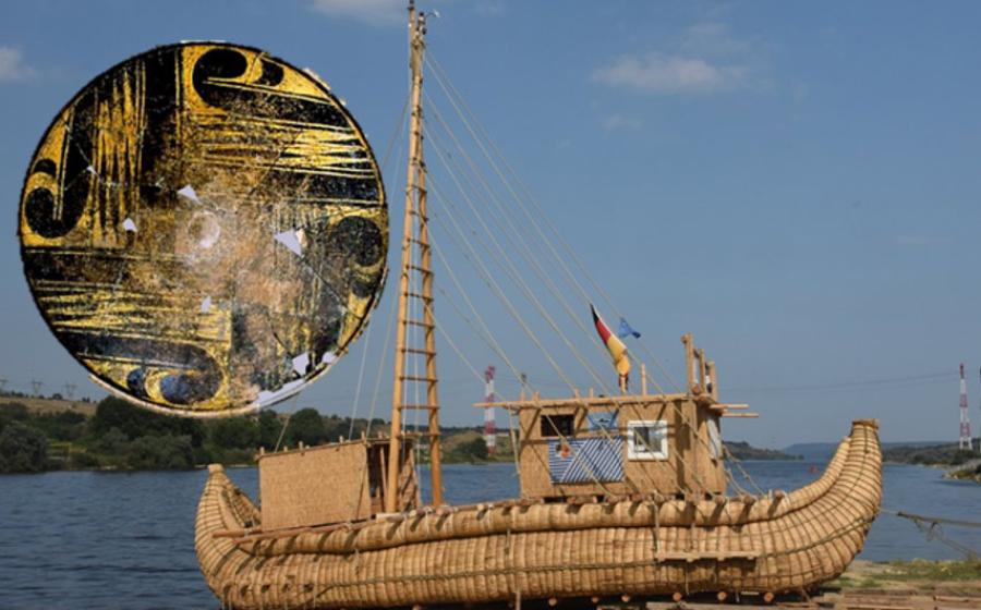 The Abora IV, based on the ancient Egyptian reed boat