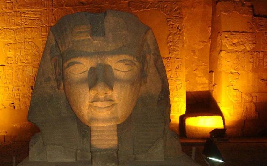 Part of an ancient Egyptian statue