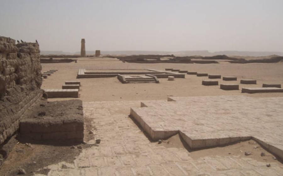 Smaller Aten Temple ruins at Amarna.