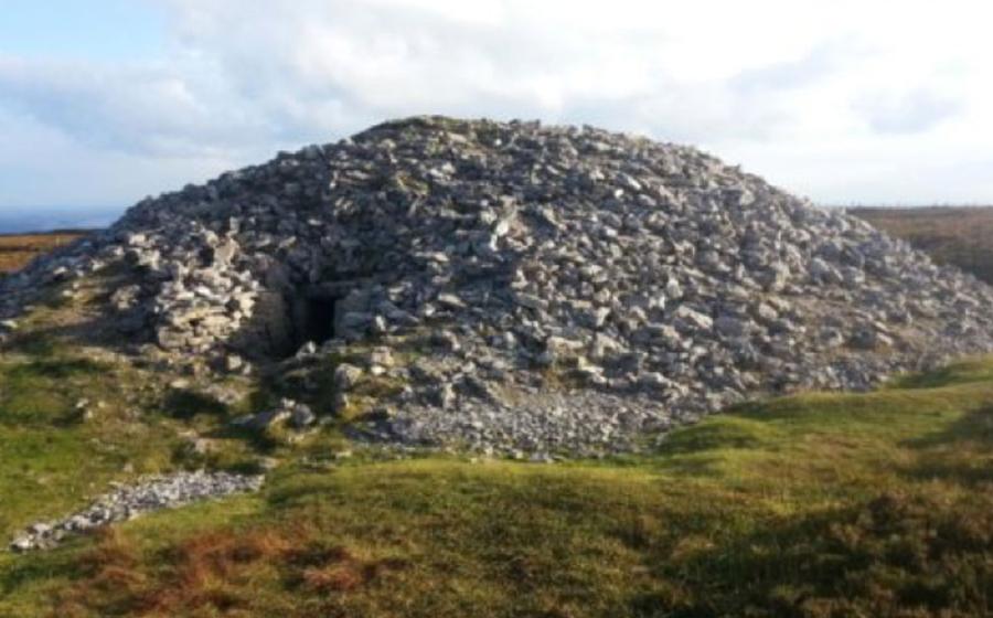 Cairn K -- Part of a 5000 years-old Passage Tomb Complex at Carrowkeel in County Sligo in the north-west of Ireland