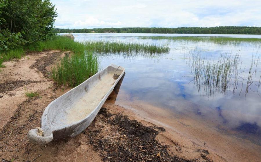 Representative example of an ancient log boat.        Source: Juhku / Adobe Stock
