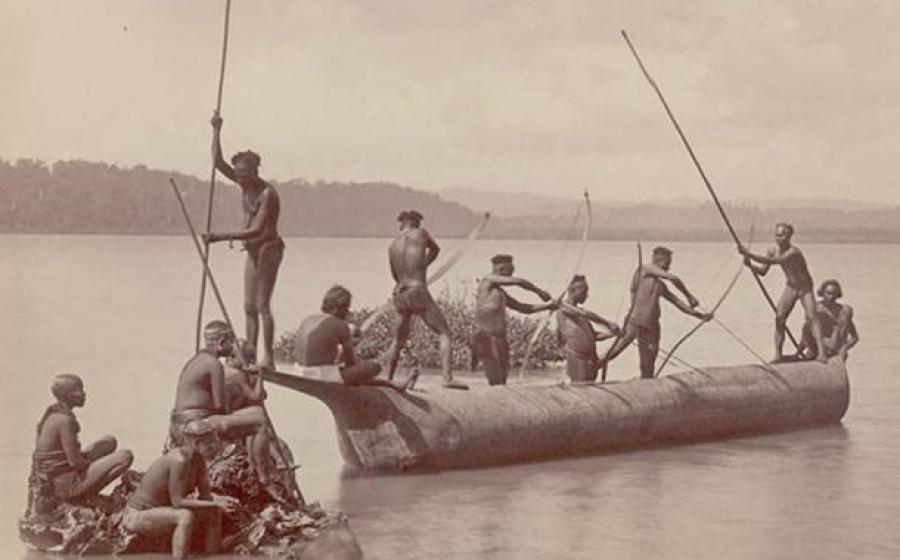 Group of Andaman Men and Women.
