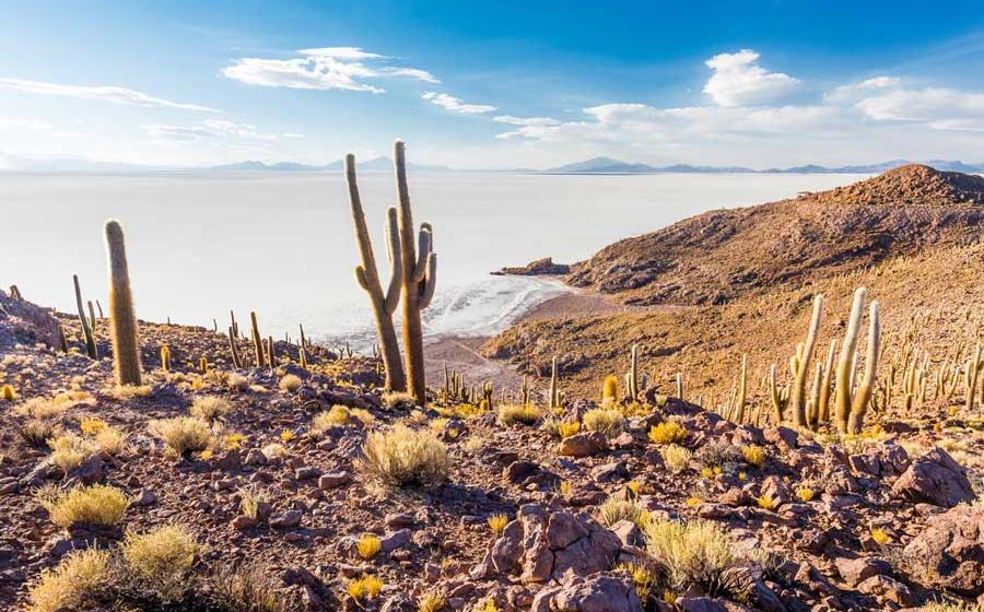 The Salar de Uyuni landscape in Bolivia. Source: subbotsky / Adobe Stock 