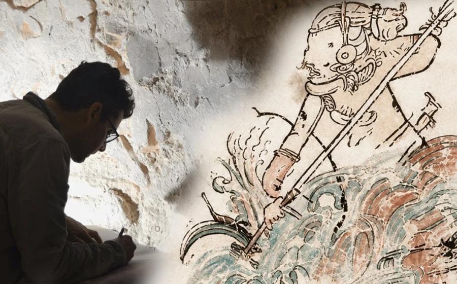 Reconstruction of the mythical Maya hero Juun Ajaw