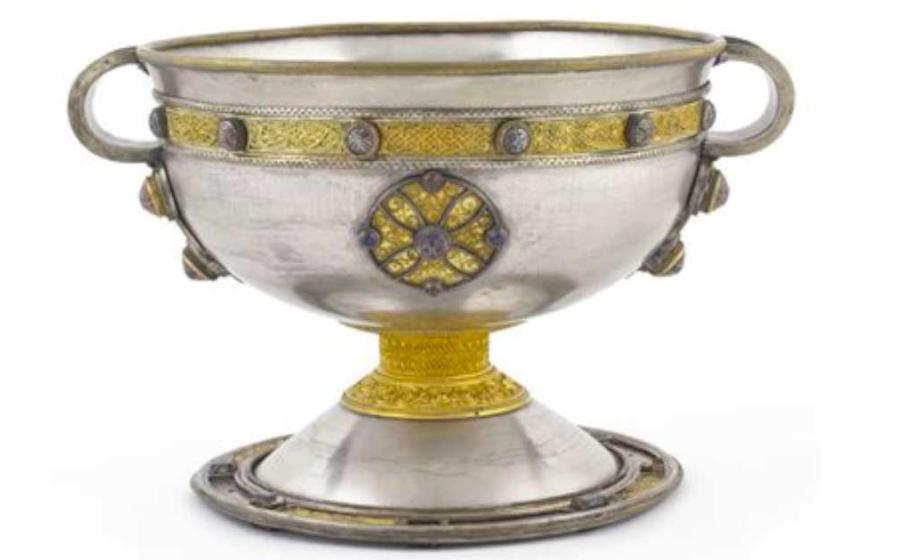 Image of the 8th century Ardagh Chalice, part of a hoard recovered in County Limerick, Ireland.	Source: National Museum of Ireland / CC BY SA 2.0