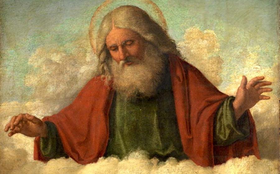 God the Father (represented by an old patriarch with white hair) by Cima da Conegliano, c. 1515 