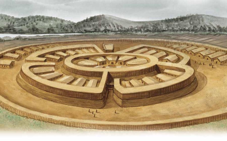 Reconstruction of Arkaim, Russia. Source: Ilin / Adobe Stock