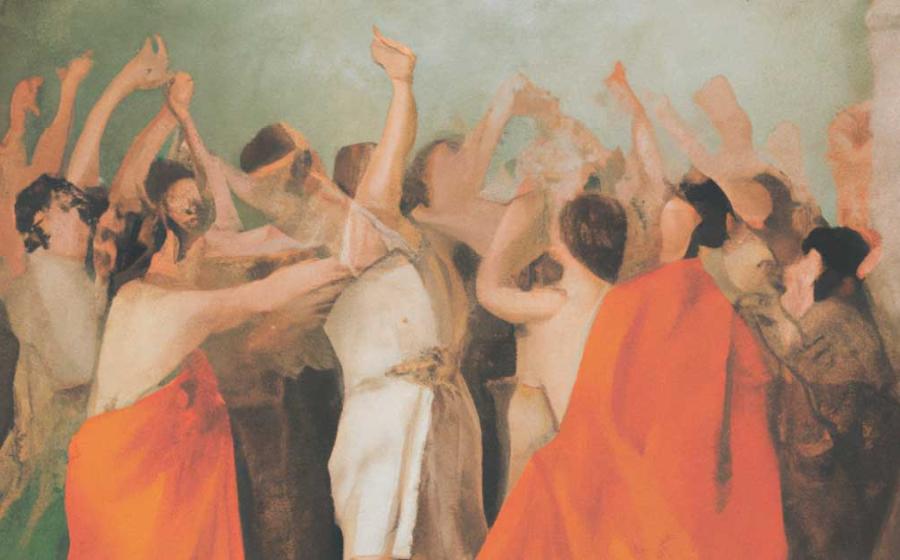 Roman worships. Source: AI generated.