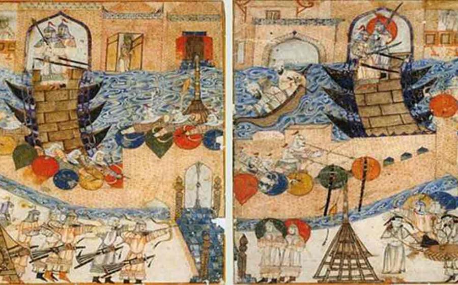 A 14th century depiction of the siege of Baghdad by the Mongols in 1258, which brought the Abbasid Caliphate to an end. Source: Public Domain