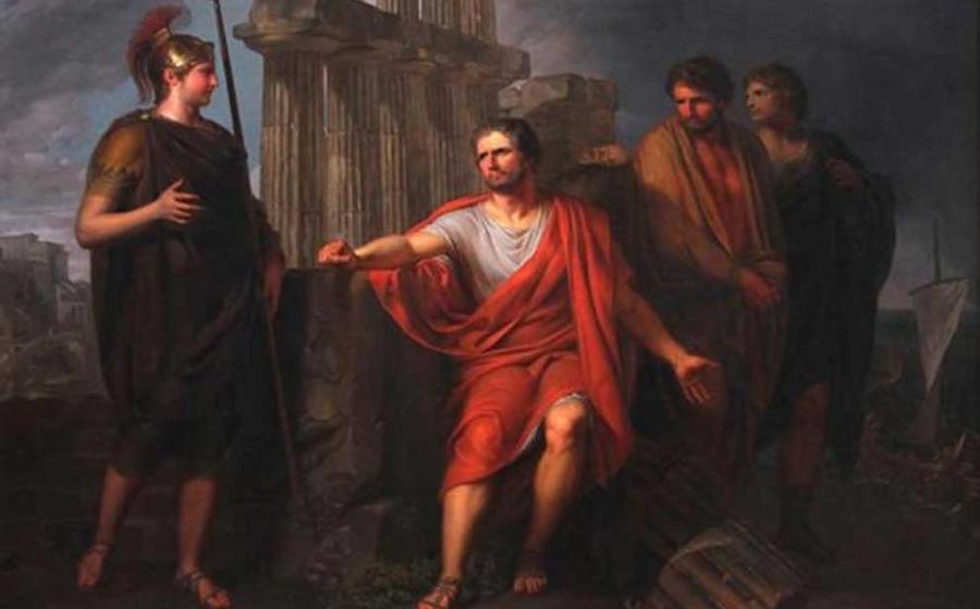 ‘Marius sitting on the Ruins of Carthage’ (circa 1791-1794) by Pierre-Joseph François. 