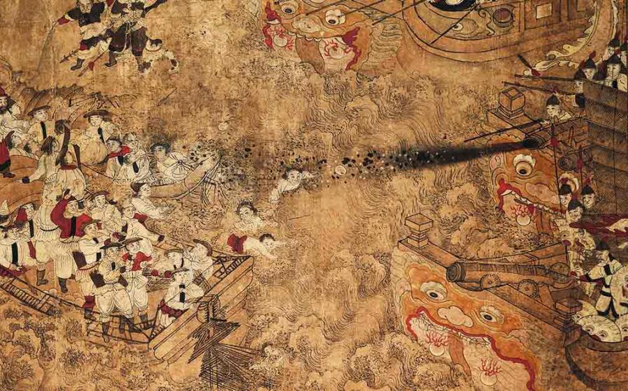 Representational image of a Chinese naval battle. Source: Public domain