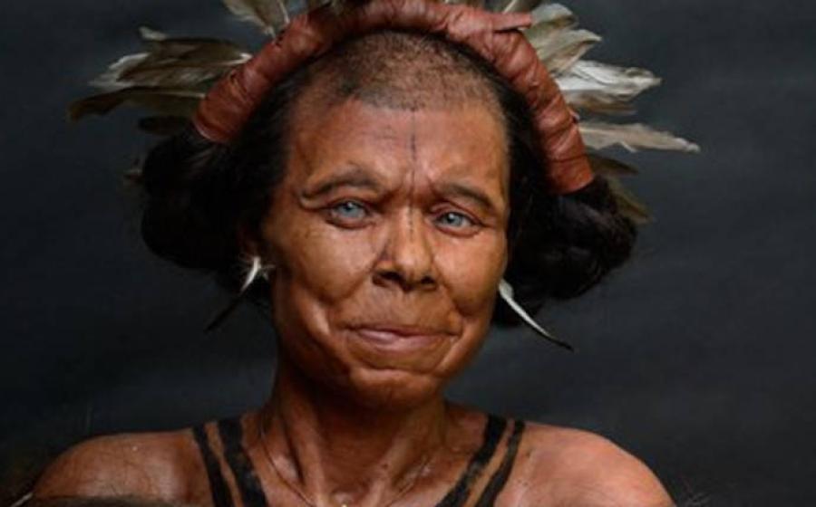 Reconstruction of the Belgian woman who lived in the Meuse Valley around 10,500 years ago