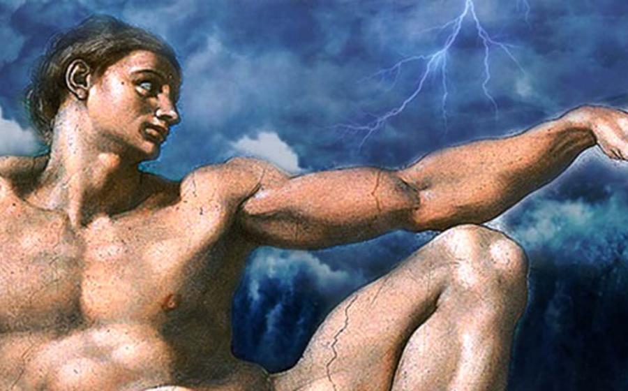 Creation of Adam and deluge 