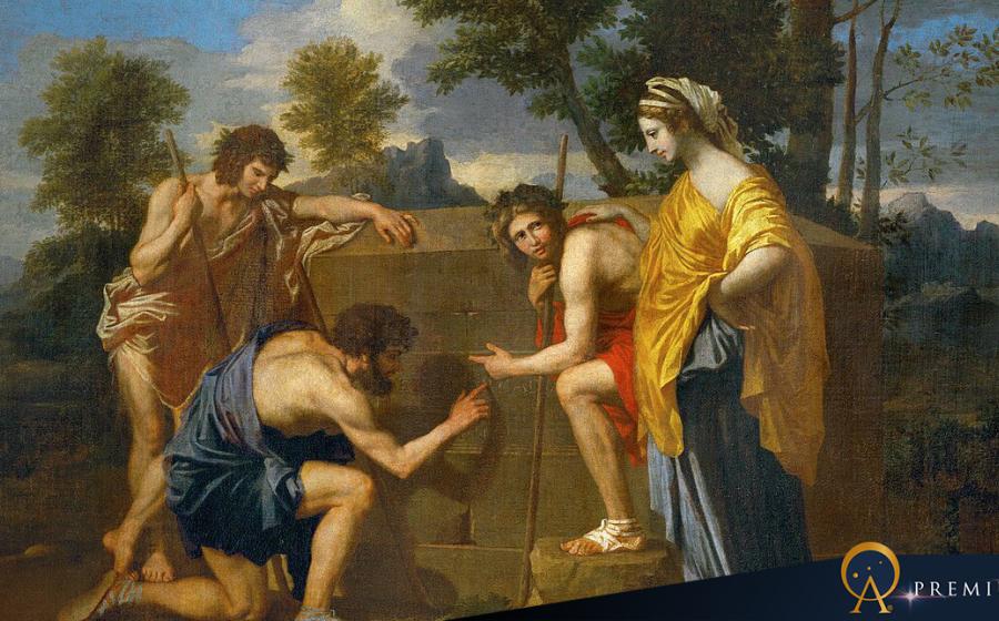 Et in Arcadia ego by Nicolas Poussin ca. 1628.