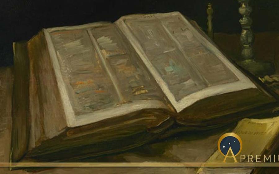 Still life with Bible by Vincent van Gogh (1885) Van Gogh Museum (Public Domain)