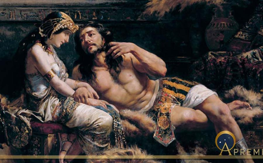 Samson and Delilah (1887) by Jose Etxenagusia (Public Domain)