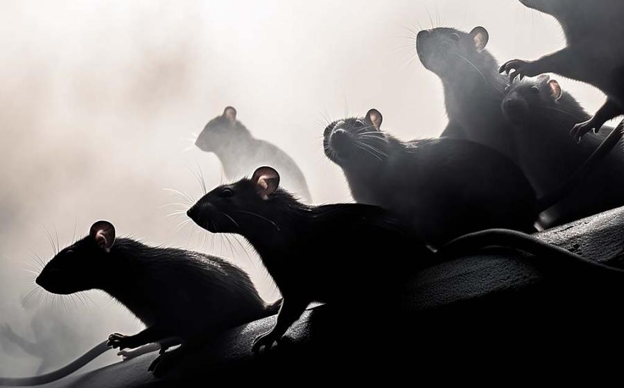 Fleas on rats spread the plague. Source: kichigin19 / Adobe Stock.