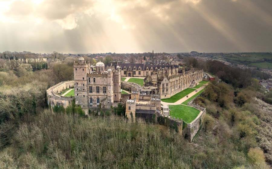 Bolsover Castle and its grand view over Bolsover town and the surrounding landscape. Source: Matthew / Adobe Stock