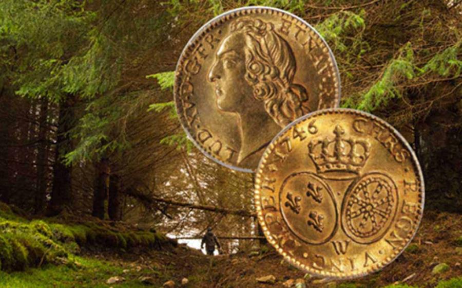 Author searching for the Jacobite Gold in 2015. Source: Author provided