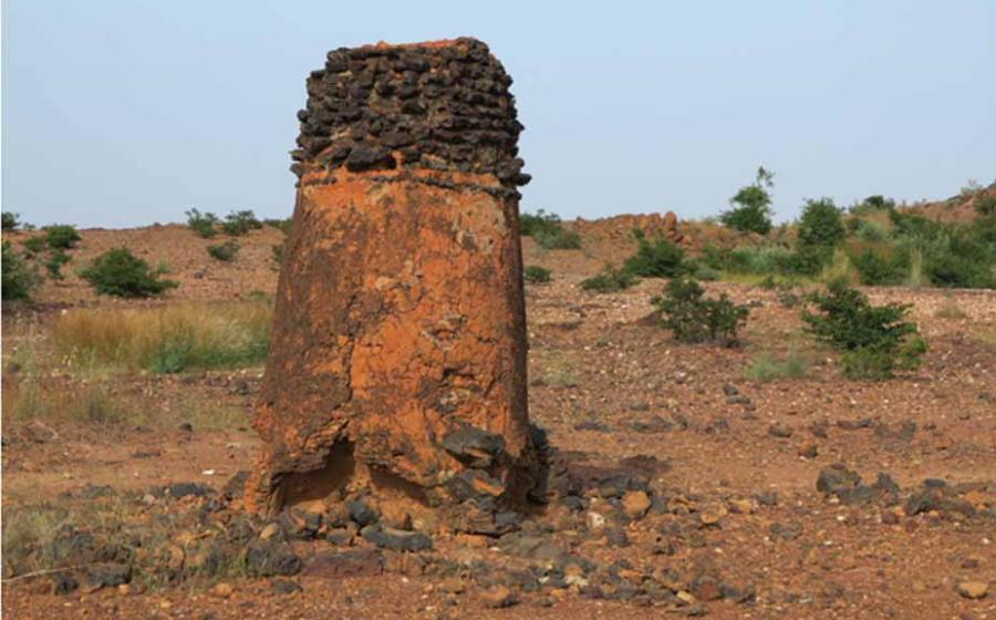 The UNESCO West-African Burkina Faso metallurgy site’s Tiwêga furnace, near Kaya. Source: Sébastien Moriset / © DSCPM/MCAT