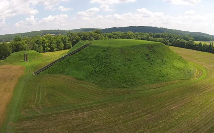 Etowah Indian Mounds Historic Site near Cartersville, Georgia