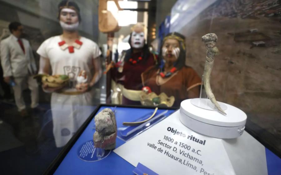 Exhibition of the results of the archaeological investigation at Vichama, Peru