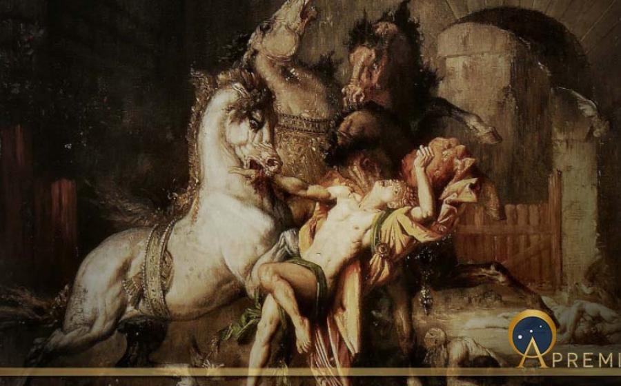 Diomedes Devoured by his Horses, by Gustave Moreau (1865), Musée des Beaux-Arts de Rouen (Public Domain)