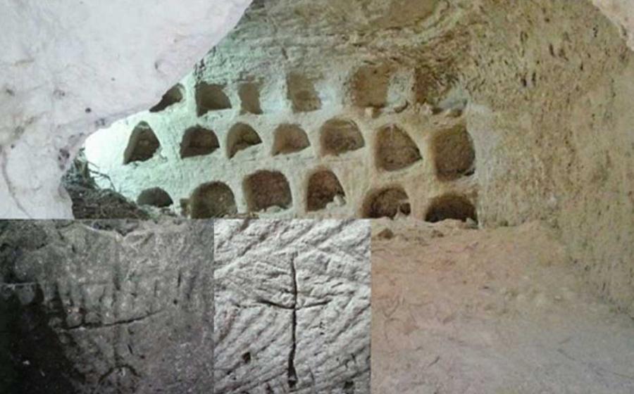 Surprising Carvings Depicting a Cross and a Menorah Found in an Undisclosed Ritual Cave