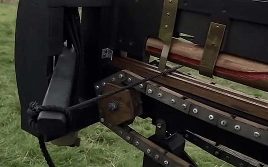 Reconstruction of a polybolos, ancient Greek repeating ballista. 