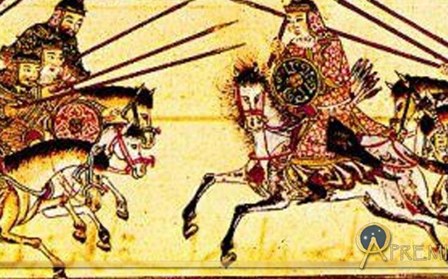 The Mongol heavy cavalry in a battle (13th–14th century)