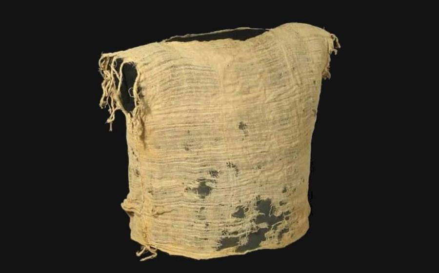 Childs gown found in the Cave of Letters, Israel. Source: Israel Antiquities Authority