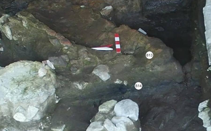 İnönü Cave archaeological excavation site in Turkey's Zonguldak province. 