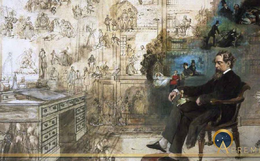 Dickens’ Dream by Robert William Buss (1875) Charles Dickens Museum (Public Domain)