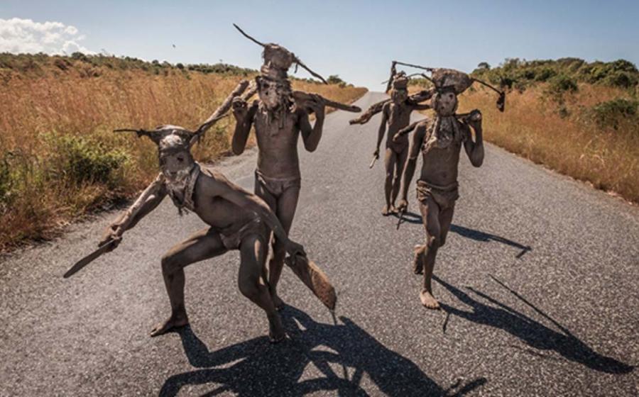 Members of the Nyau secret society 