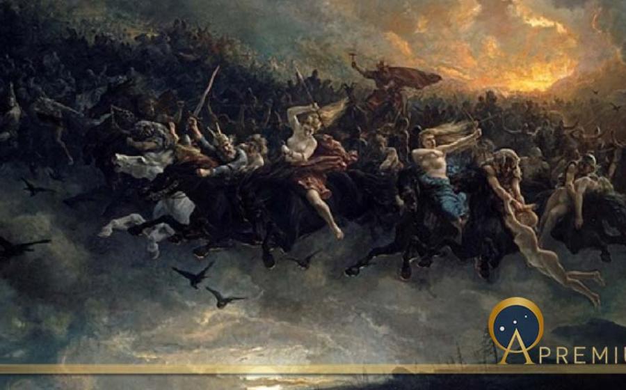 The Wild Hunt of Odin by Peter Nicolai Arbo (1872) (Public Domain)