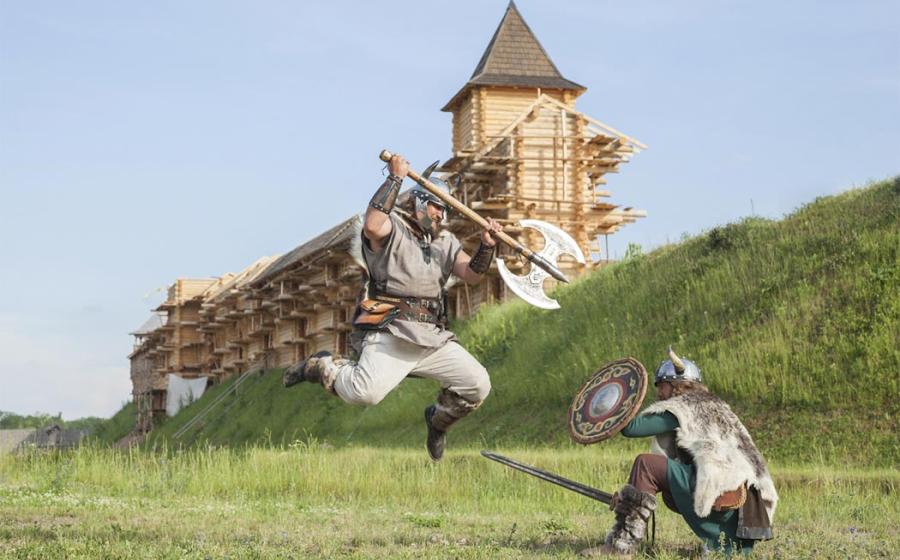 Danevirke wall defended the Danes in the north from the Germanic and Slav tribes.    Source: khosrork / Adobe Stock