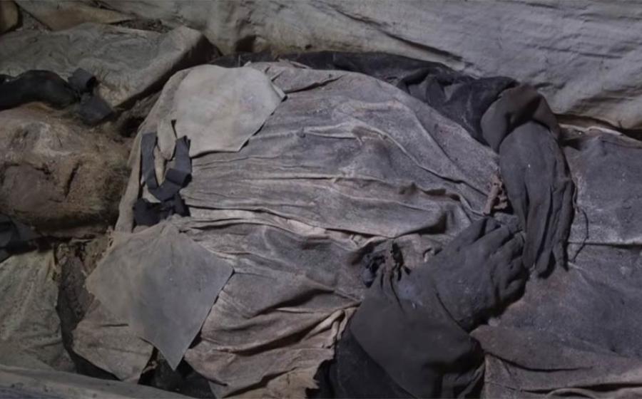 The Danish mummified bishop, Peder Pedersen Winstrup, whose body has provided the latest evidence for the ancient origins of tuberculosis.             Source: Lund University / YouTube screenshot