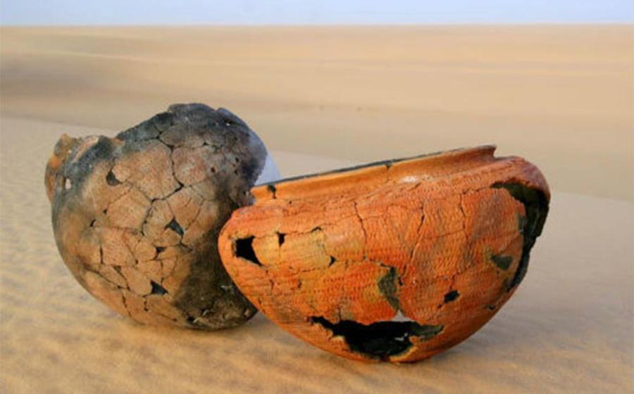 6,000-year-old prehistoric pottery from the Sahara Desert, which was subjected to the new dating technique. Source: Emmanuelle Casanova et al. / University of Bristol / Nature