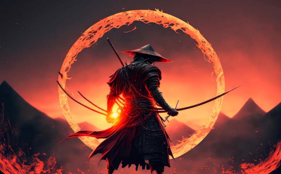 A samurai warrior with sword. Source: ImagineDesign / Adobe Stock.