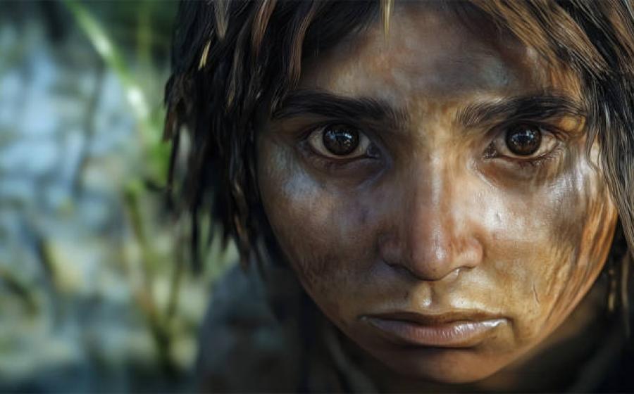 AI impression of a Denisovan face