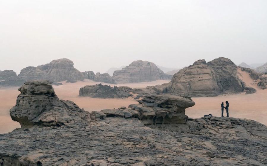 Desert landscape on planet Arrakis in the film Dune. Source: Warner Bros
