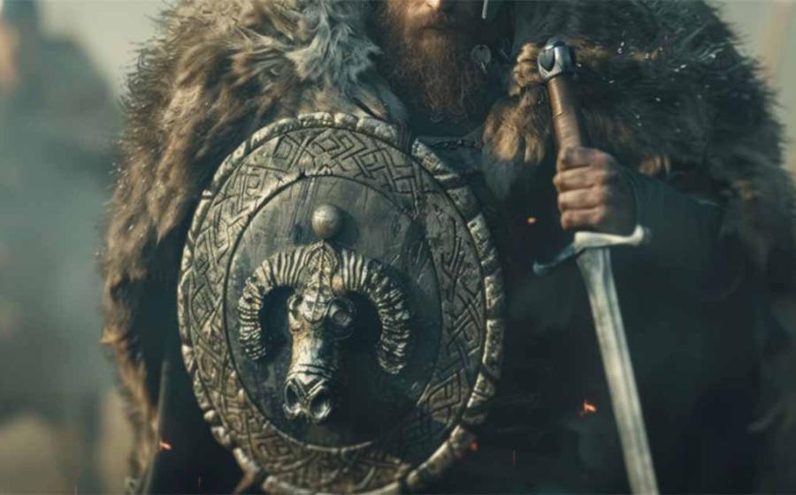 AI image of a Celtic warrior (Durotriges) with a shield emblazoned with a boar’s head and a sword at his side, standing tall and proud ready to defend his tribe. Source: Justlight/Adobe Stock