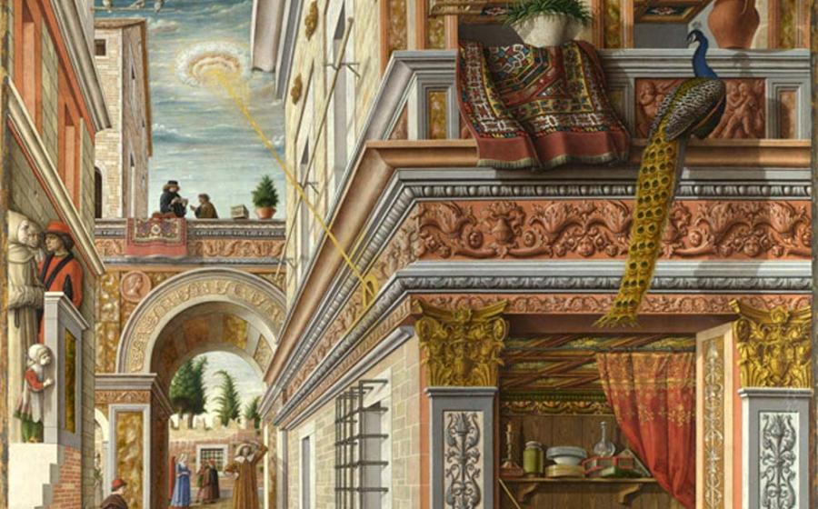 The Annunciation, with Saint Emidius by Carlo Crivelli 
