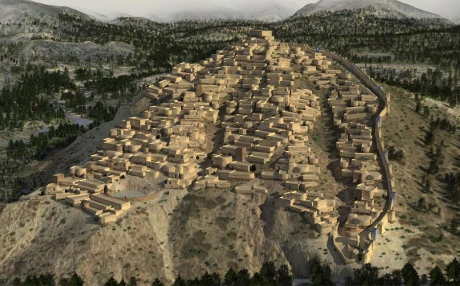3D Reconstruction of the El Argar civilization’s La Bastida site.           Source: Dani Méndes, Revives / Eureka