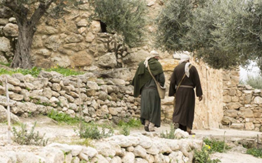 Two disciples saw Jesus after his resurrection on the road to Emmaus. Source: icksanglee / Adobe Stock.