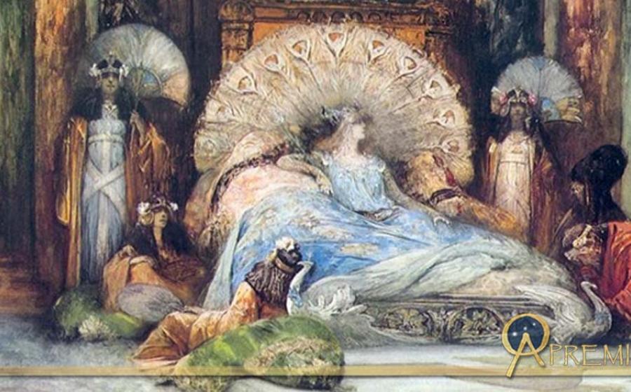 Sarah Bernhardt in Theodora (1902) by Georges Jules Victor Clairin (1843-1919)