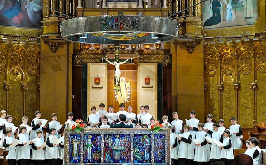The Escolania boys choir performing in the Abbey of Montserrat, Catalonia, Spain. Source: Jean Robert Thibault / CC BY-SA 2.0