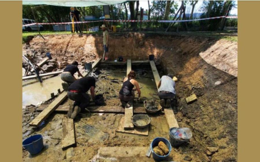 Excavation at the La Draga archaeological site as of June 2024.	Source: Archaeology Museum of Catalonia