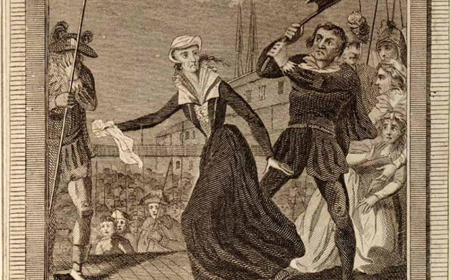 The execution of Margaret Pole. Source: Baxter’s History of England c 1789-90, published 1796.